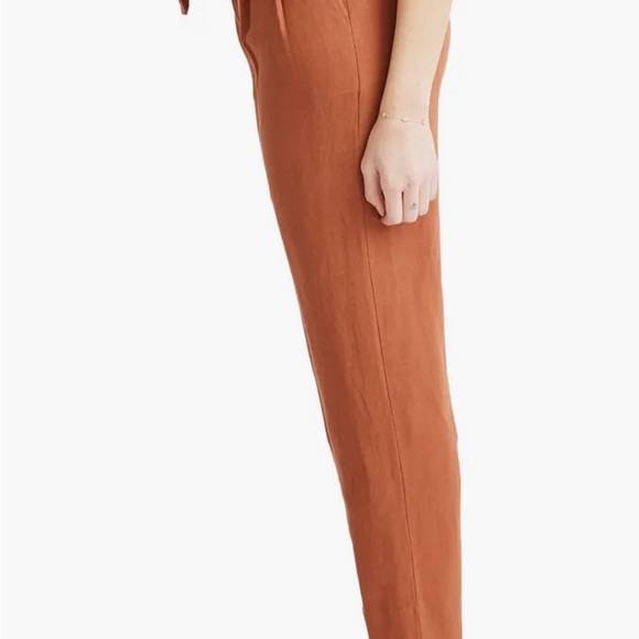 Linen paper bag pants - Picture 3 of 6